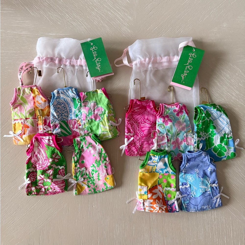 NWT Lilly Pulitzer *RARE* 10 Piece Christmas Ornament set